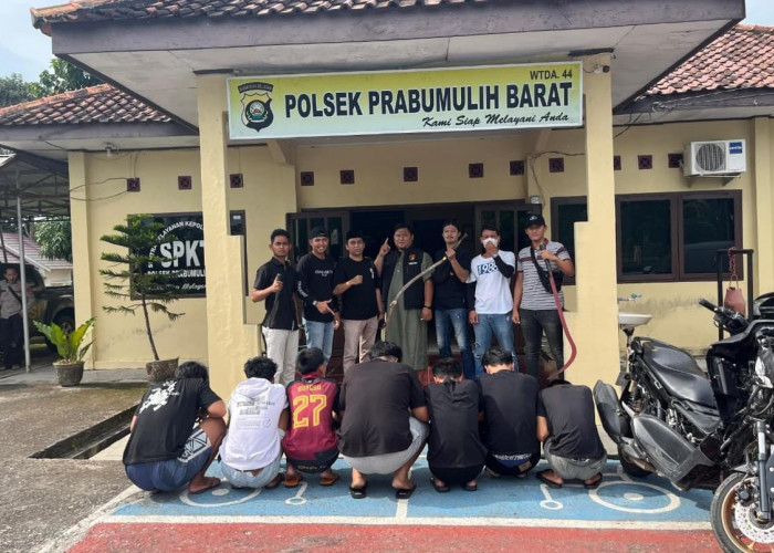 Konvoi Bersenjata Tajam Resahkan Warga, Tujuh Pelajar Diamankan Polsek Prabumulih Barat