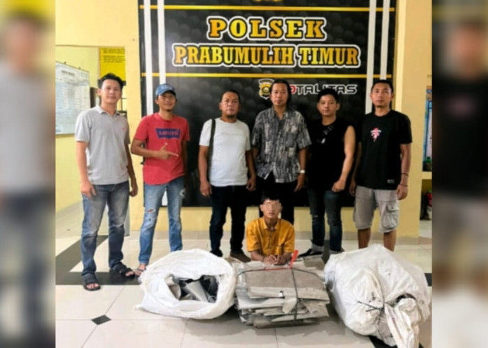 Curi Atap Kanopi di Rumah Muginem, Warga Majasari Diamankan Polsek Prabumulih Timur