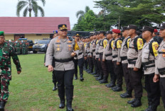 Apel Serpras Pengamanan TPS, Kapolres Prabumulih: Laksanakan Tugas Secara Profesional 