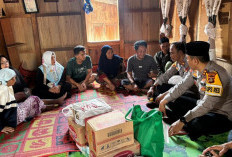 Tunjukkan Empati, Polres Prabumulih Bantu Korban Kebakaran dengan Sembako dan Dana Tunai