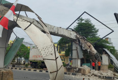 Akhirnya! Pembangunan Gerbang Selamat Datang Prabumulih Dilanjutkan, Akses Masuk Kota Ditutup Sementara