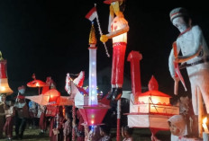 Semarak Pawai Obor SDN 05 Lubai Warnai Malam Kemerdekaan
