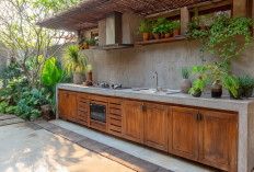 5 Inspirasi Desain Dapur Belakang Rumah yang Estetik, Bikin Memasak Lebih Nyaman