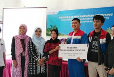 Wujud Nyata Peduli Generasi Sehat, Pertamina EP Pendopo Field Salurkan Bantuan Gizi dan Edukasi Cegah Stunting