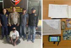 Tim Singo Polsek Prabumulih Timur Gerebek Praktek Togel di Bedeng, Amankan Pria Lajang