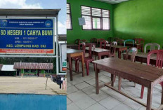 Tidak Ada Bangku Sekolah, Murid SDN 1 Cahya Bumi Gunakan Kursi Plastik Bantuan Wali Murid