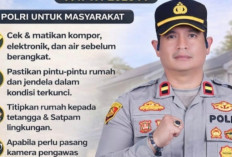 Mudik Tenang, Rumah Aman! Kapolsek RKT Prabumulih Beri Imbauan untuk Warga