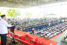 Puncak Hari Santri di Muba, Diwarnai Galang Donasi dan Lelang Lukisan Peduli Palestina