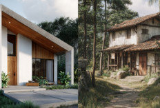 5 Model Rumah Minimalis Desa Perpaduan Tembok dan Kayu, Estetik dan Nyaman Dihuni