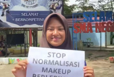 Siswa SMAN 7 Prabumulih Kampanyekan “Stop Normalisasi Makeup Berlebihan”