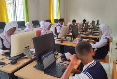 Siswa SMPN 10 Prabumulih Ikuti ANBK, Kepsek Imbau Teliti Kerjakan Soal