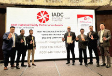 Bukti Komitmen Tinggi pada Keselamatan Kerja, Pertamina Drilling Raih Tiga Penghargaan IADC