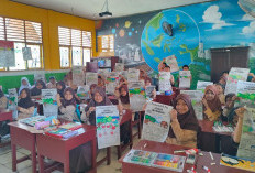 SD Negeri 39 Isi Kegiatan HUT RI ke-80 dengan Lomba Mewarnai di Koran Prabumulih Pos