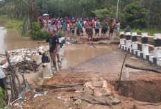 Lama Dikeluhkan, Jembatan Pangkul Akhirnya Tak Bisa Dilalui: Desak Pemkot Bangun Tahun Ini 