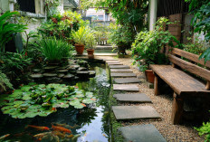 5 Ide Taman Mungil di Samping Kolam Ikan yang Bikin Rumah Lebih Sejuk Tanpa AC