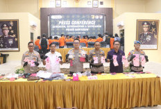 Polres Banyuasin Bongkar Puluhan Kasus Narkoba dan Pencurian, Puluhan Tersangka Diamankan