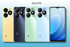 Itel A70 Resmi di Indonesia: HP Murah RAM 4GB, Memori Jumbo dan Baterai Awet, Harga Mulai Rp900 Ribuan!