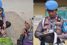 Polisi Prabumulih Viral: Aksi Aiptu Jimmy Membantu Penjual Sayur Viral di Medos