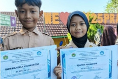 Bumi dan Qiana Siswa SDN 25 Sukses Pertahankan Juara 1