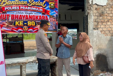 Polres Prabumulih Peduli Korban Kebakaran RM Pindang Pegagan, Bawa Bantuan dan Suntikan Semangat