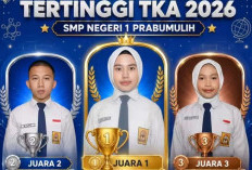 Daftar Siswa Peraih TKA Tertinggi di SMPN 1 Prabumulih, Aurel Sempurna di Bahasa Indonesia