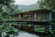 5 Inspirasi Desain Rumah di Atas Kolam Ikan, Hunian Makin Sejuk dan Estetik