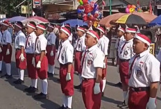 Menyala Abangku! SDN 46 Prabumulih Tampilkan Yel-Yel Keren di Gerak Jalan