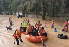 Jalan Sekayu - Plakat Tinggi Banjir, BPBD Muba Turunkan Tim TRC Upaya Cepat Kaji