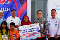 Wali Kota Prabumulih Resmikan Rumah Bantuan CSR Bank Sumsel Babel untuk Suryati