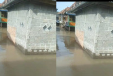 Alhamdulillah, Luapan Sungai Lematang di Kelurahan Payuputat Prabumulih Mulai Surut 