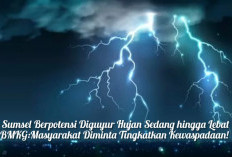 Sumsel Berpotensi Diguyur Hujan Sedang hingga Lebat, BMKG:Masyarakat Diminta Tingkatkan Kewaspadaan!