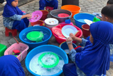 Cuci Piring hingga Tangkap Ikan, Cara Seru TK IT Al-Hasanah Prabumulih Kenalkan Lingkungan Sekolah 