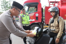 Jelang Arus Mudik Polres Prabumulih Sosialisasikan Layanan Hotline Mudik 110: Mudik Aman, Keluarga Nyaman