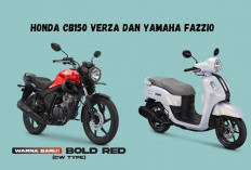 Dua Motor Pilihan Untuk Harian, Adu Gaya dan Spesifikasi Honda CB150 Verza Vs Yamaha Fazzio