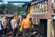 Rumah Panggung di Desa Pangkul Prabumulih Ludes Terbakar, Kerugian Ditaksir Rp130 Juta