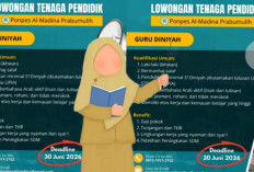 Ponpes Al-Madina Prabumulih Buka Lowongan Guru Diniyah, Deadline 30 Juni 