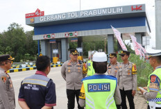 Jelang Nataru, Kapolres Prabumulih Pantau Lalu Lintas di Gerbang Tol