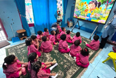 Belajar Panca Indera Lebih Asyik, TK Ladas Berendai Terapkan Interactive Flat Panel