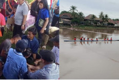 Dramatis! Dua Peserta Lomba Bidar Sungai Komering Pingsan, Tim dan Warga Bergerak Cepat