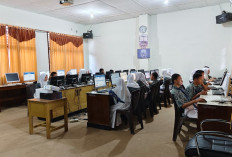 SMPN 13 Prabumulih Laksanakan ANBK di SMPN 1, Arifiansyah: Alhamdulillah Difasilitasi dengan Baik