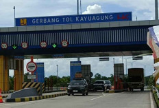 Arus Kendaraan Keluar Masuk Exit Tol Celikah Kayuagung Mulai Naik