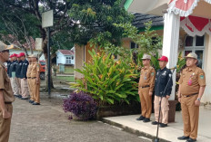 Inspektur Daerah Prabumulih Pimpin Apel Disiplin di Kecamatan RKT, 98 Persen ASN Hadir