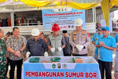 Polres Prabumulih Bangun Sumur Bor, 150 KK di Tugu Kecil Segera Nikmati Akses Air Bersih