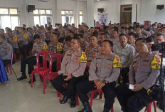 350 Personel Polres OKI Ikuti Pembekalan Pengamanan TPS Pemilu 2024