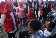 Giliran Damkar-PMI  Himpun 150 Kantong Darah di Palembang