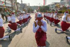 Tim SDN 39 Prabumulih Dijagokan Juara; Lomba Gerak Jalan HUT RI ke - 79