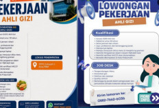 Lowongan Ahli Gizi Dibuka di Prabumulih, Penempatan di SPPG Sukajadi 2