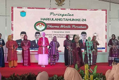 Fashion Show Kain Gebeng, Meriahkan HUT DWP ke-24 Kabupaten Ogan Ilir tahun 2023