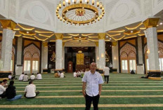 Megahnya Masjid Agung An-Nur Ogan Ilir Pasca Renovasi, Berasa di Masjid Nabawi