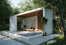 6 Inspirasi Desain Mushola Semi Outdoor, Bikin Ibadah Lebih Nyaman dan Sejuk